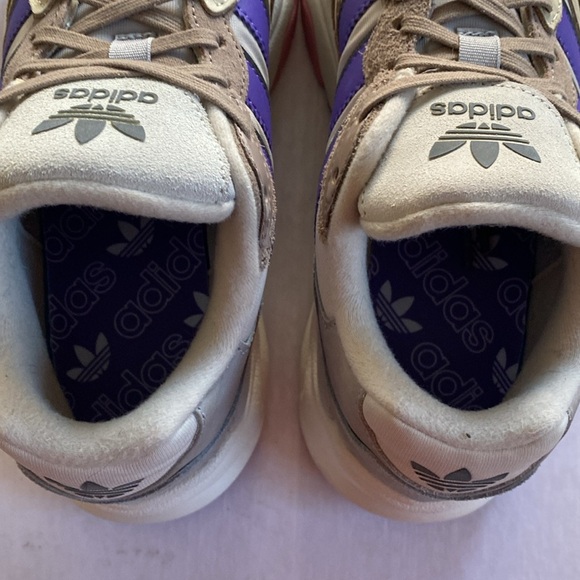ADIDAS Originals Retropy Low Chalky Brown Purple Rush Suede/Textile Sneakers 7US - Picture 8 of 9